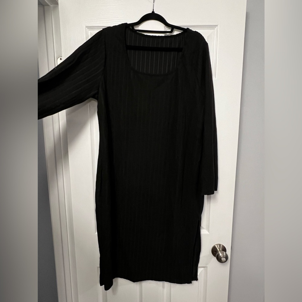 Black midi sweater dress from Amazon